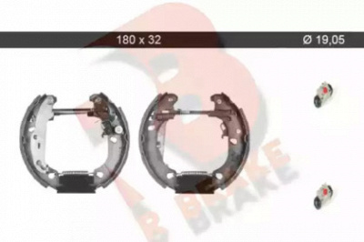 R BRAKE 79rbkt0028 -  Комплект тормозных колодок